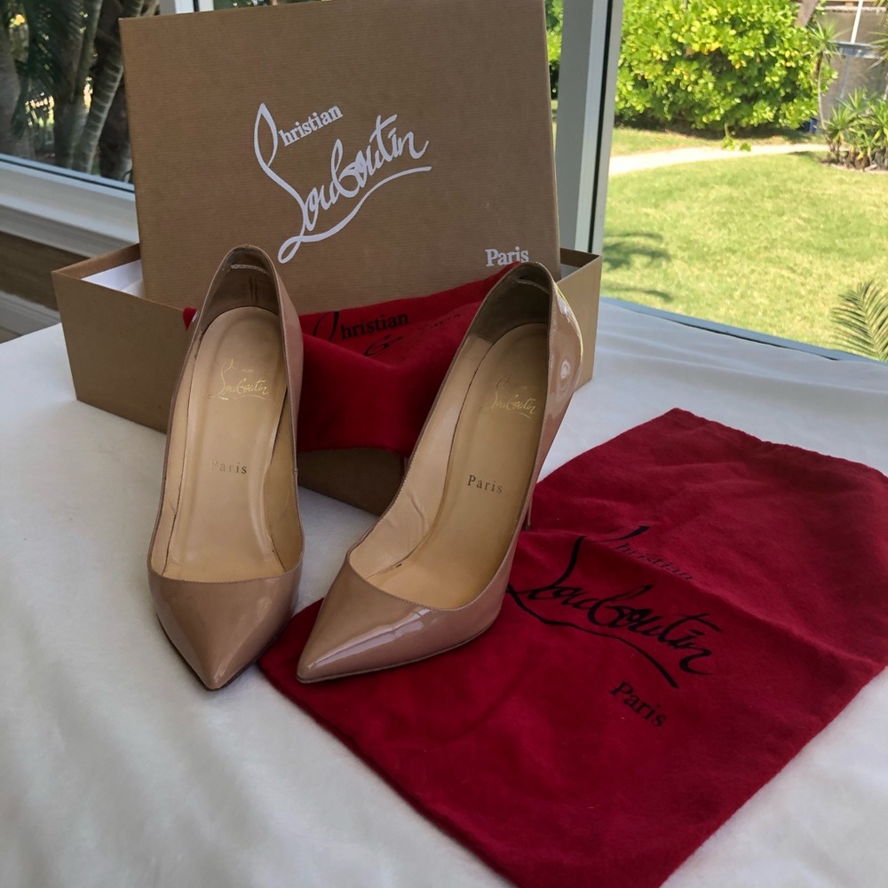 Authentic Christian Louboutin Nude Pigalles